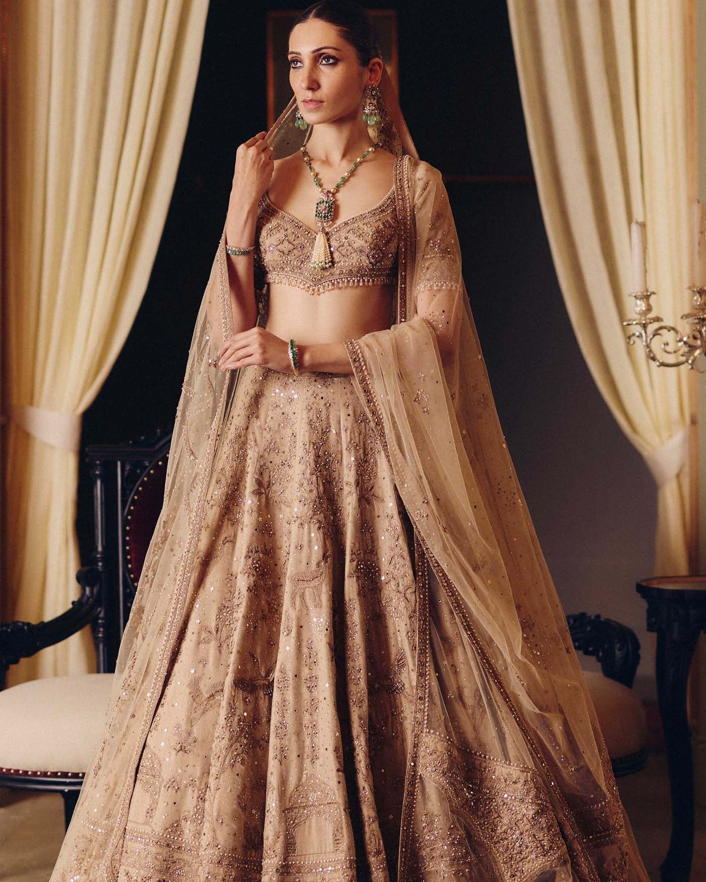 The Dripping Gold Tara Lehenga