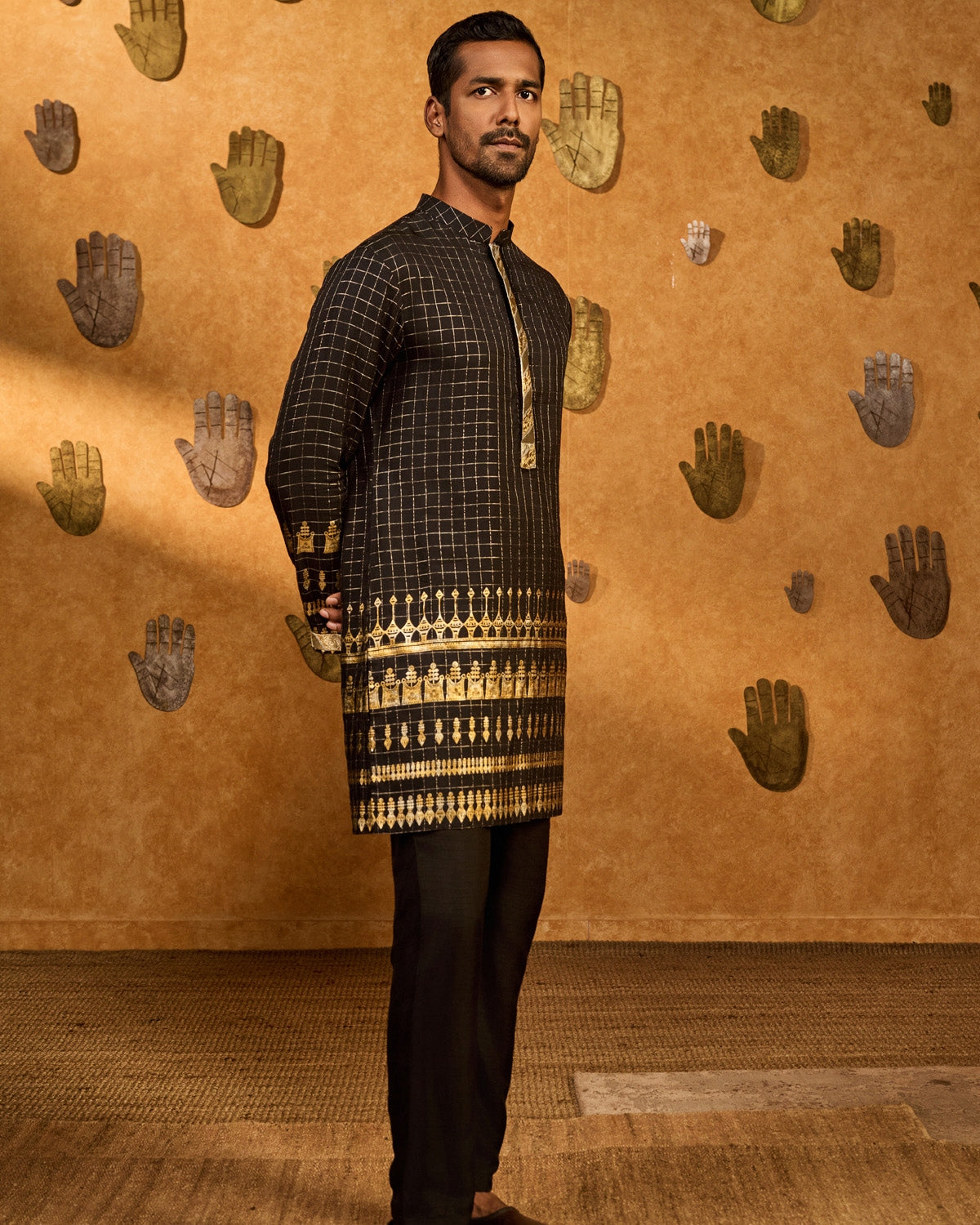 Black Midas Touch Kurta Set