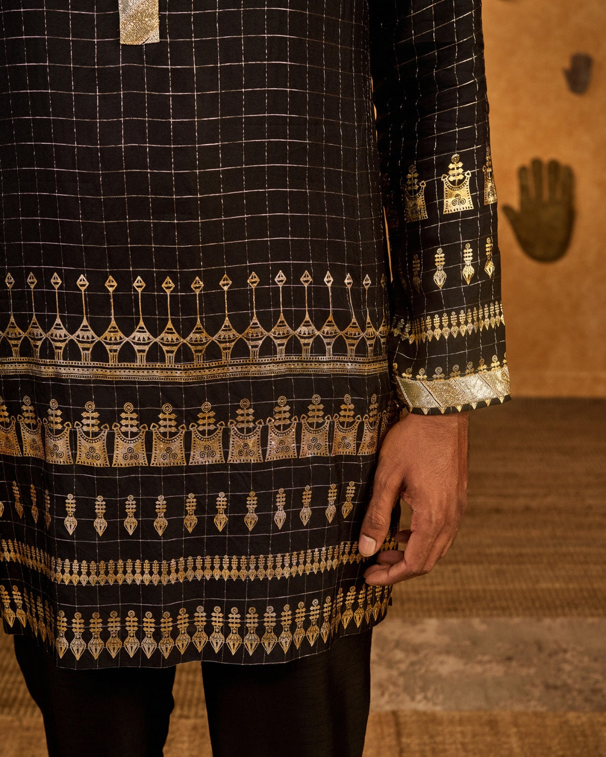 Black Midas Touch Kurta Set