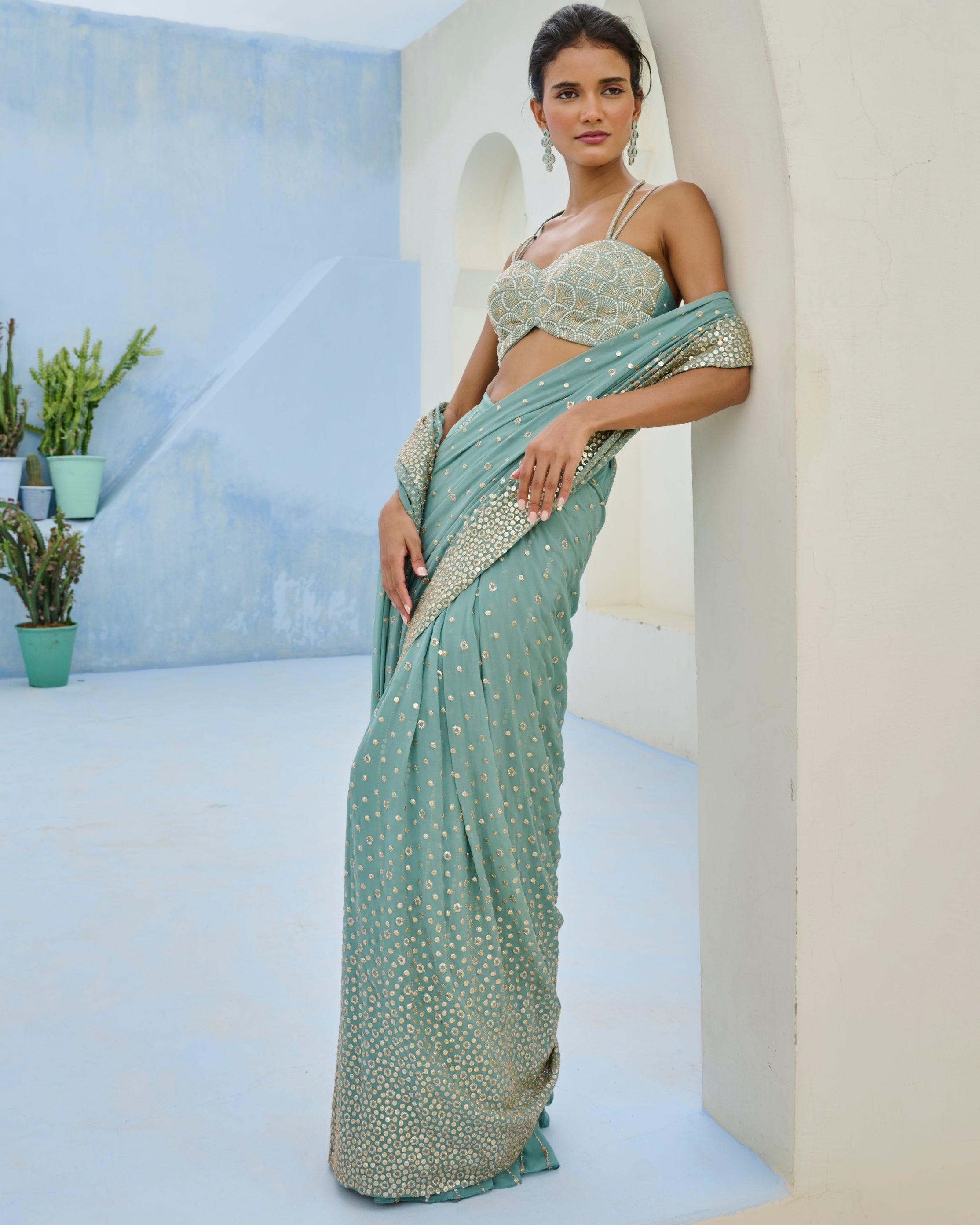 Sufi Pre-Drape Sari