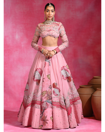 Gulabi Maharani Lehenga Set