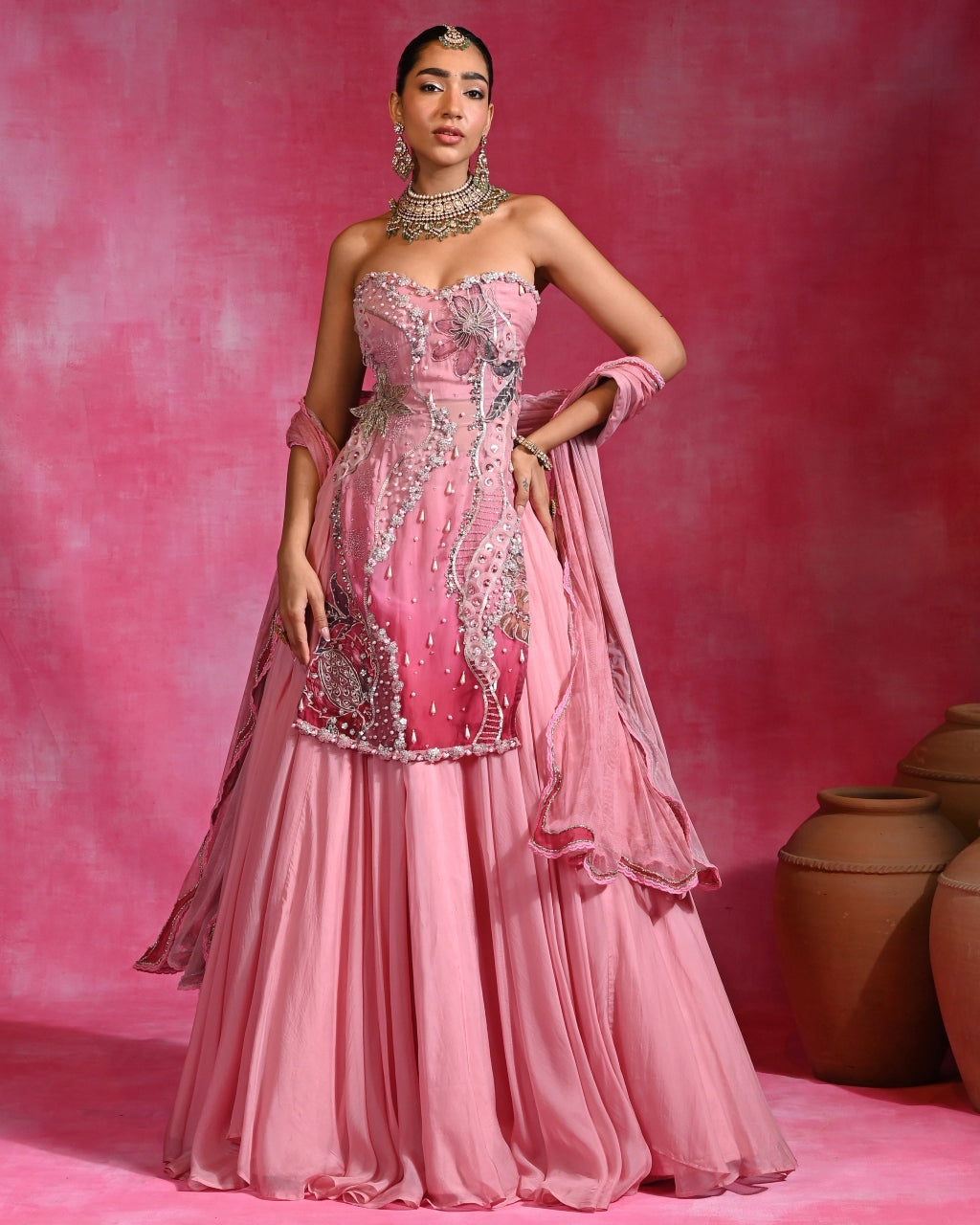 Gulabi Sitara Set