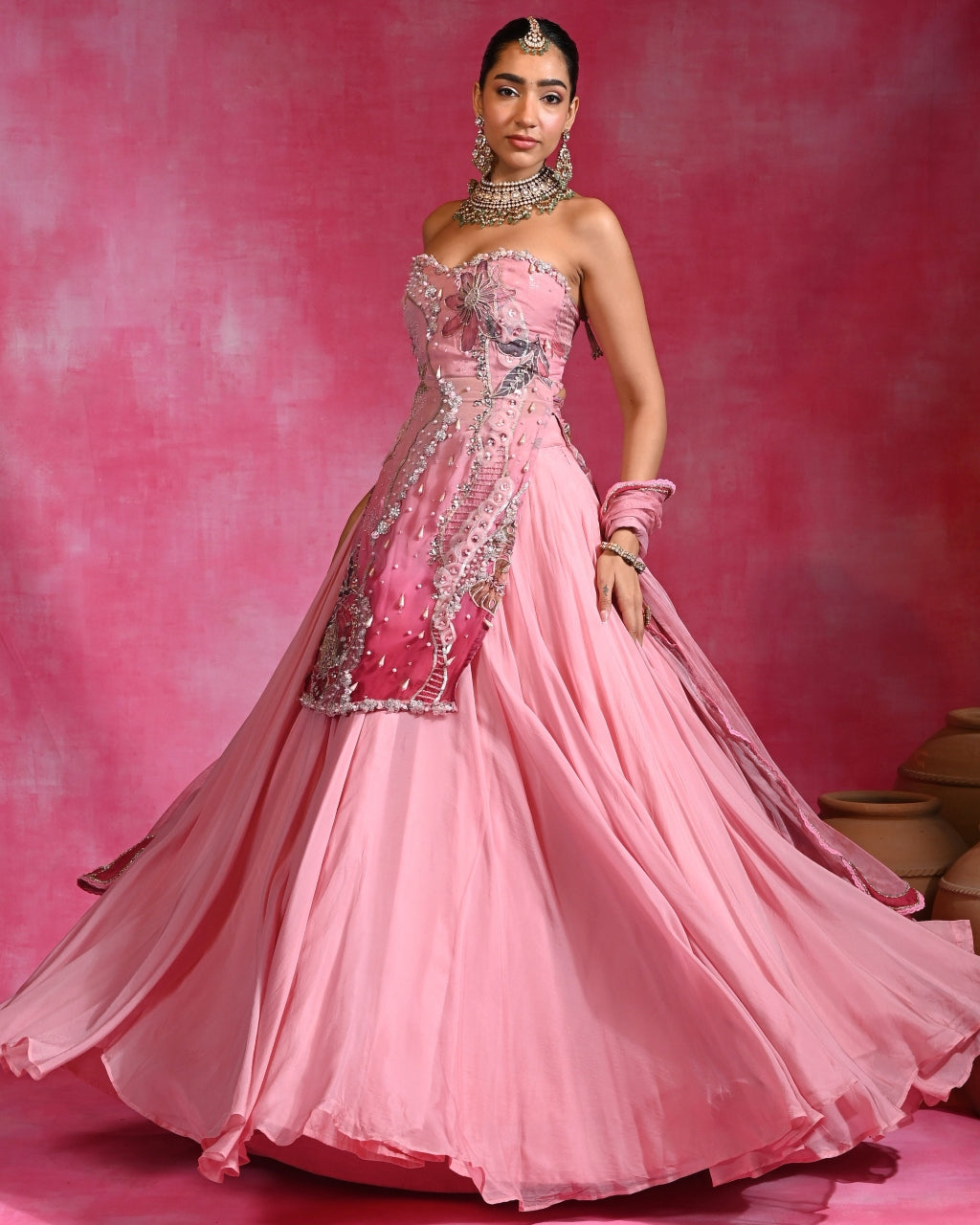 Gulabi Sitara Set