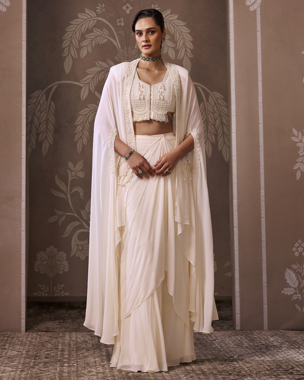 The Realm Cape Skirt Set