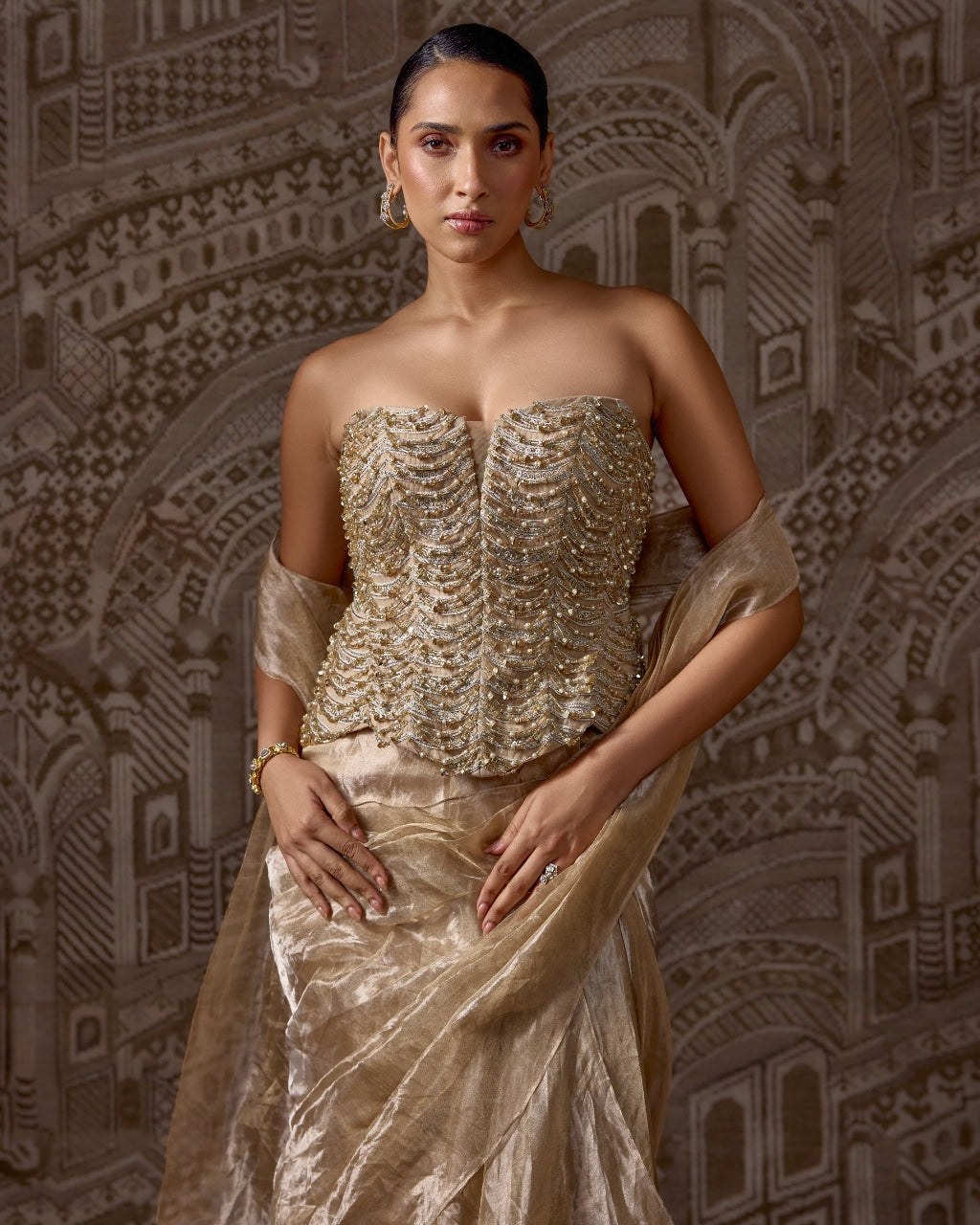 The Golden Era Sari Set