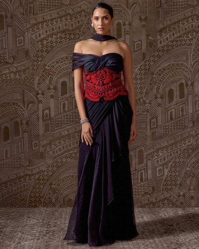 The Gilded Sari Set