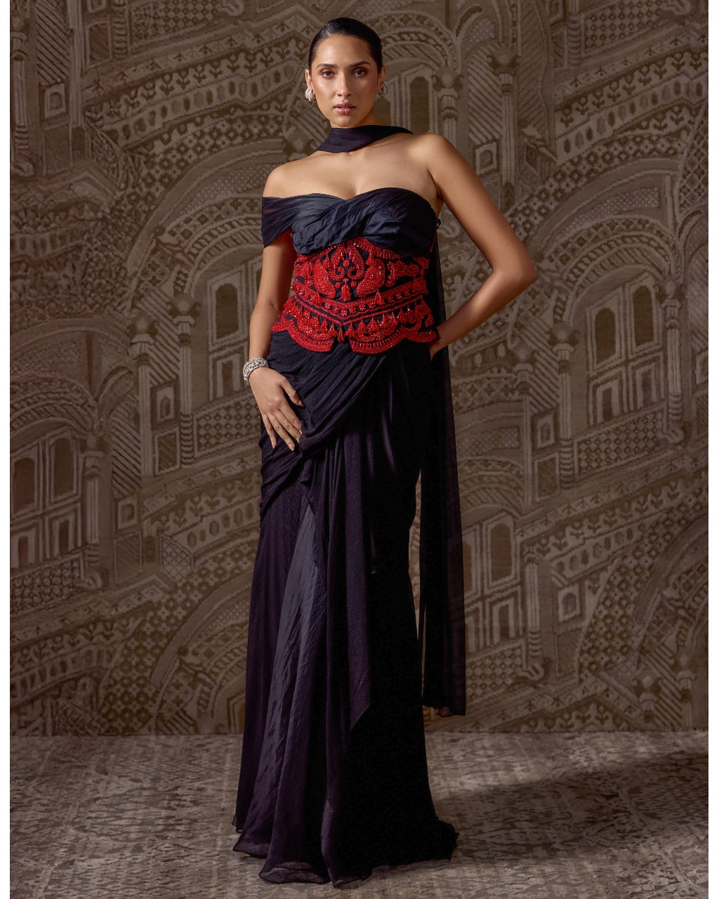 The Gilded Sari Set