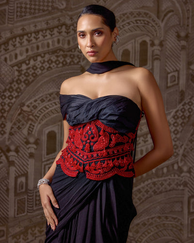 The Gilded Sari Set