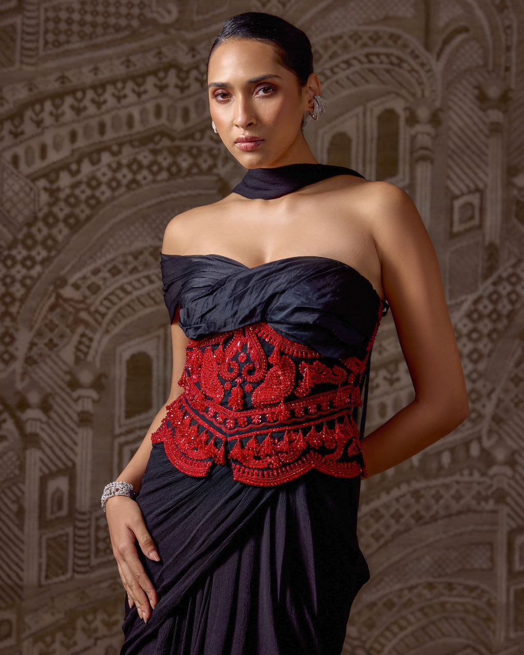 The Gilded Sari Set