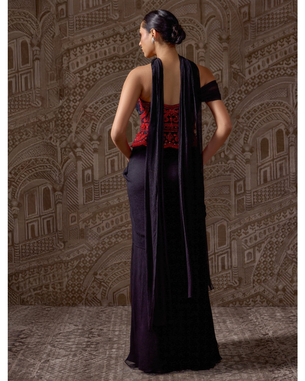 The Gilded Sari Set