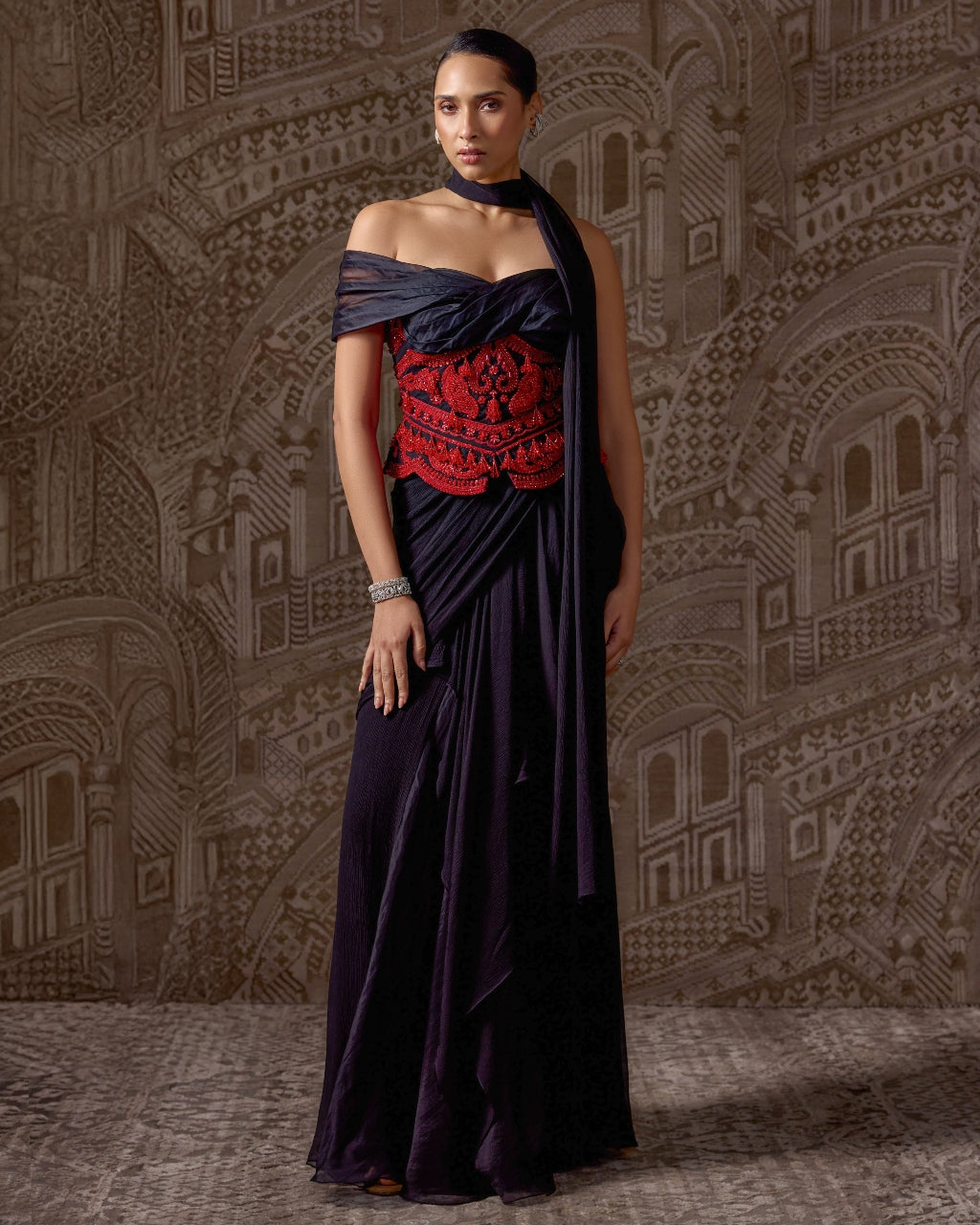 The Gilded Sari Set