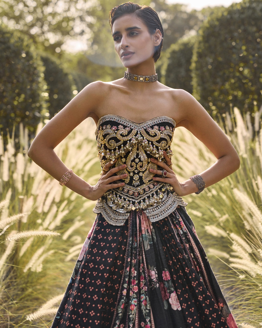 Midnight Lehenga Set