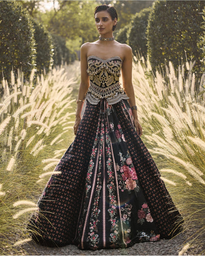 Midnight Lehenga Set