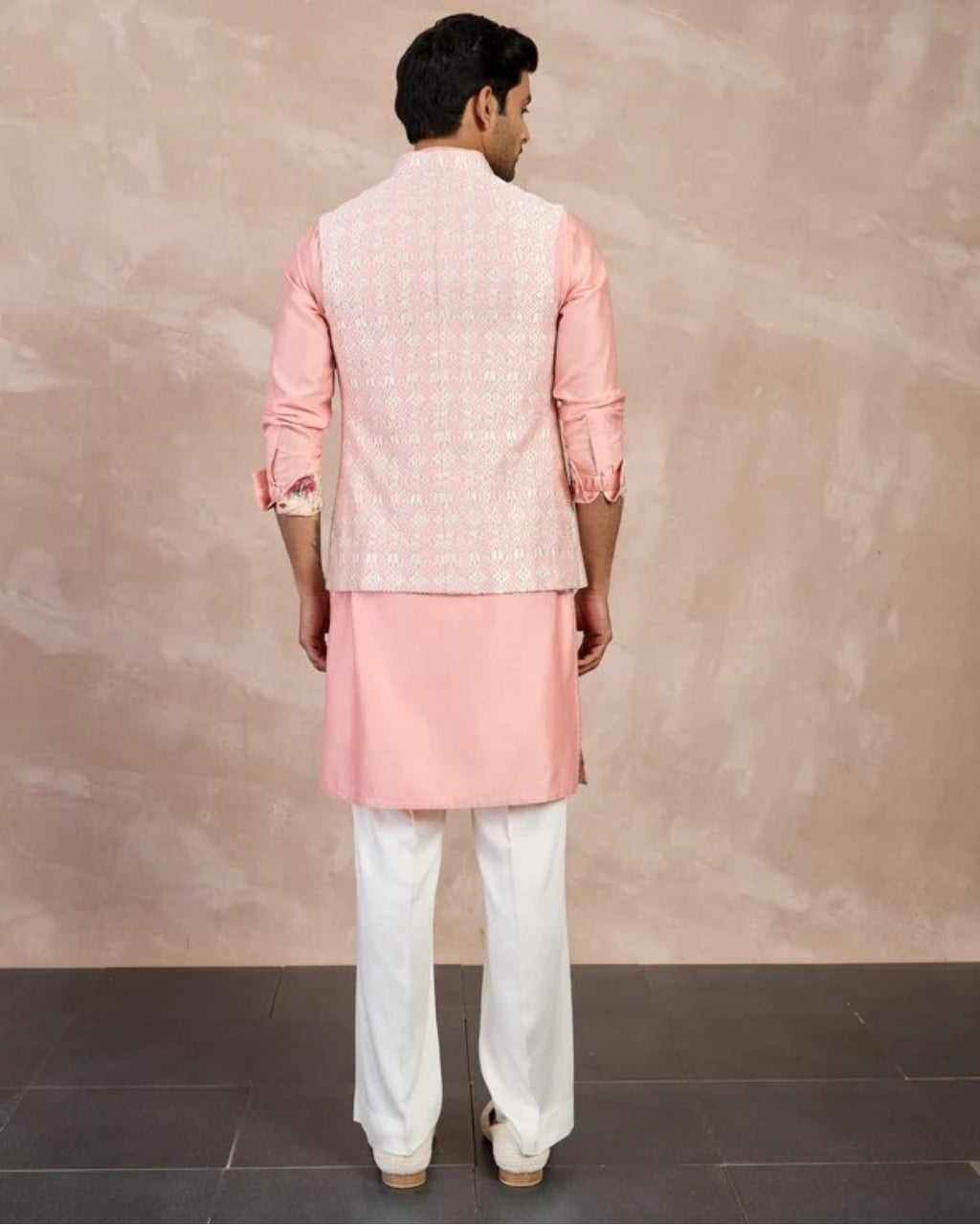 Cotton Candy Plain Chanderi Straight Kurta Set