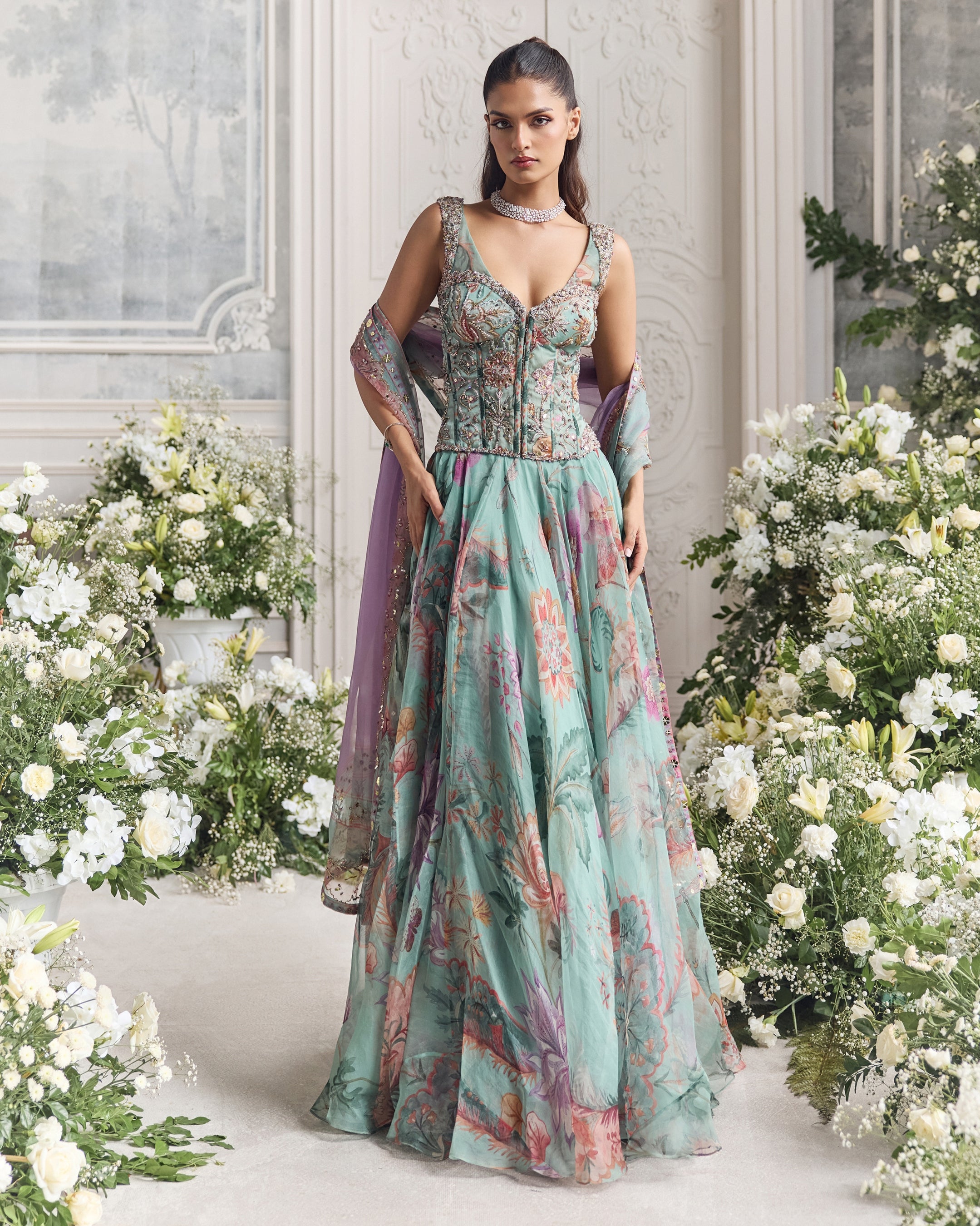 anarkali bridesmaid dresses Teal Art Silk Long Anarkali Suit Indian Bridesmaid Dresses for Marriage
