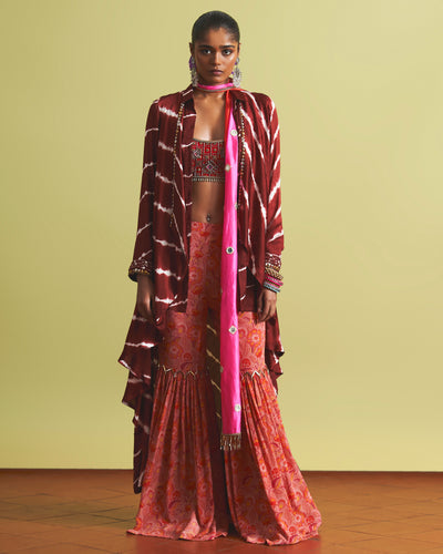 Rimsha Gharara Jacket Set