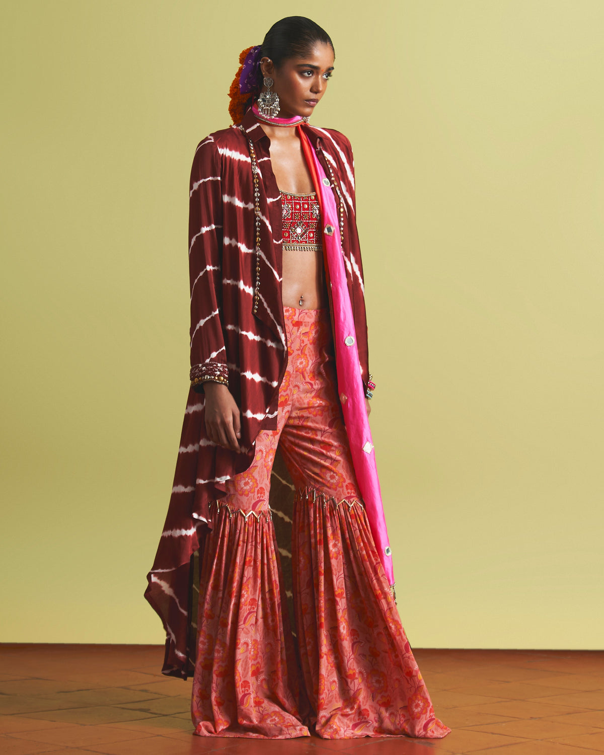 Rimsha Gharara Jacket Set