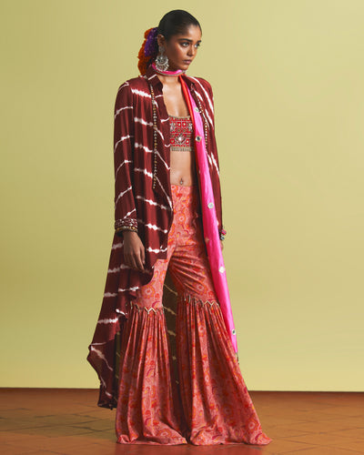 Rimsha Gharara Jacket Set