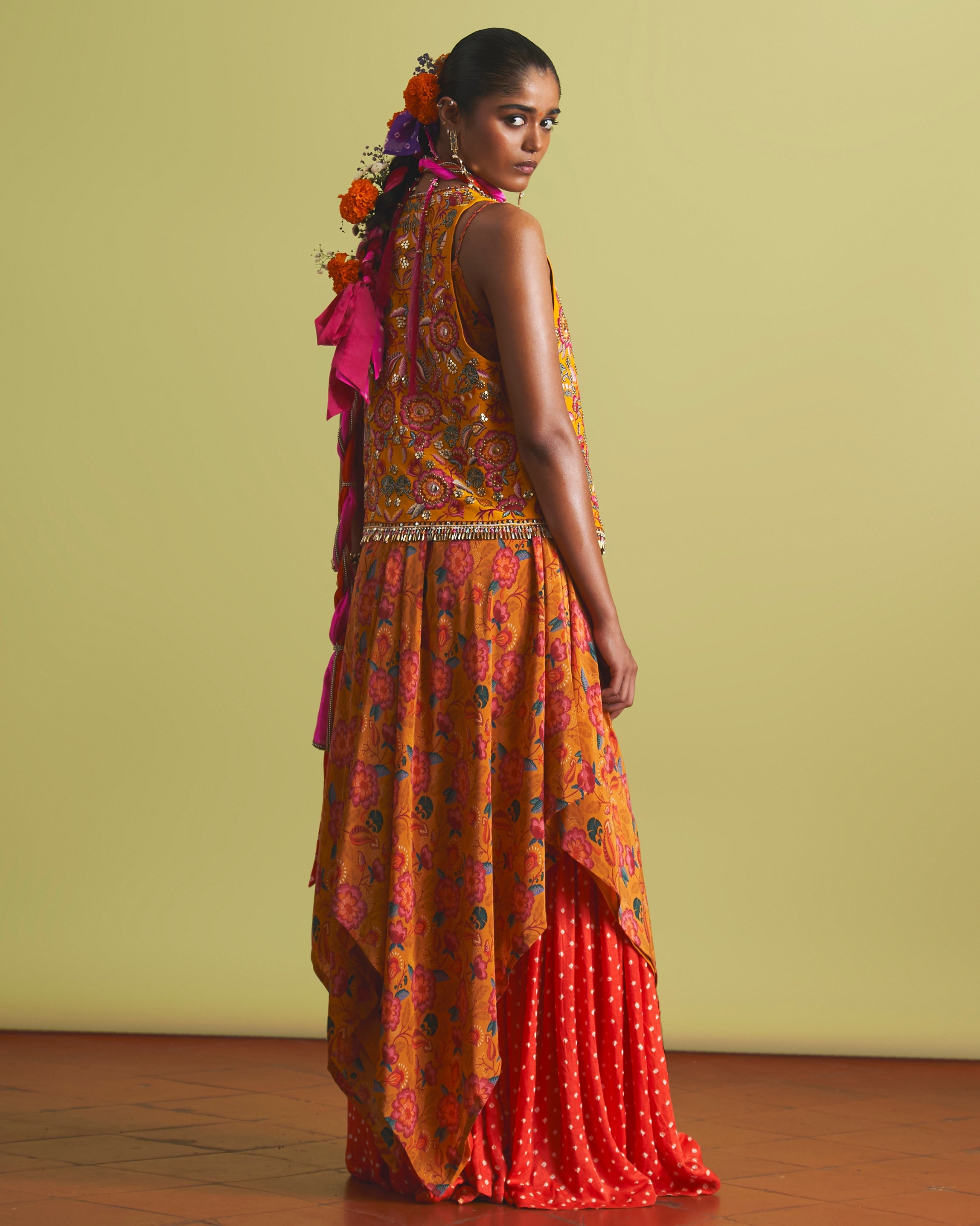 Mehrunisa Gharara Jacket Set