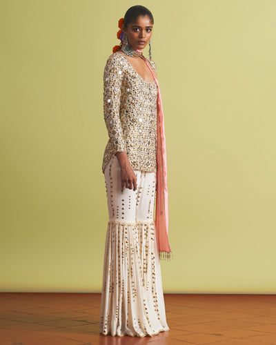 Elina Gharara Jacket Set