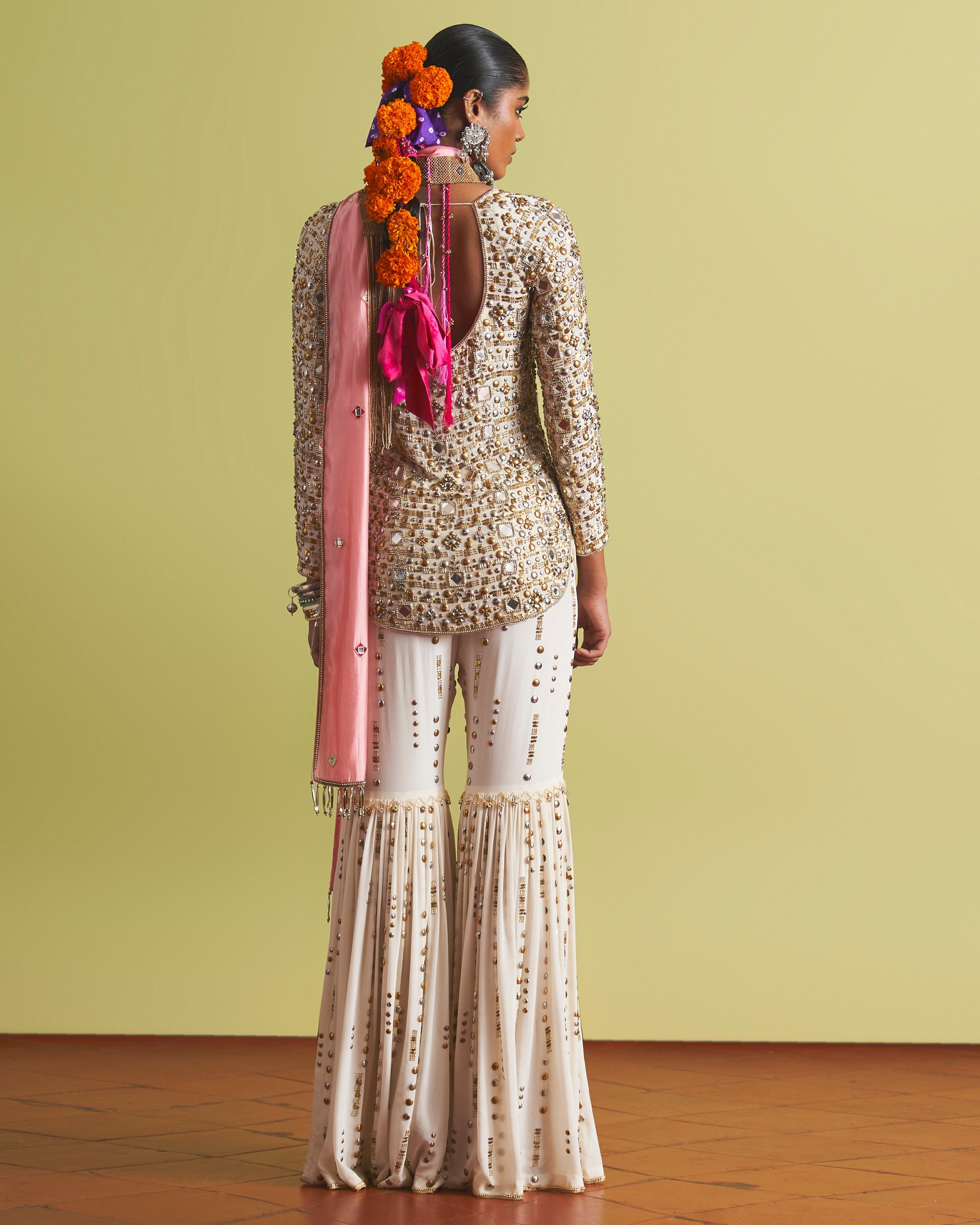 Elina Gharara Jacket Set