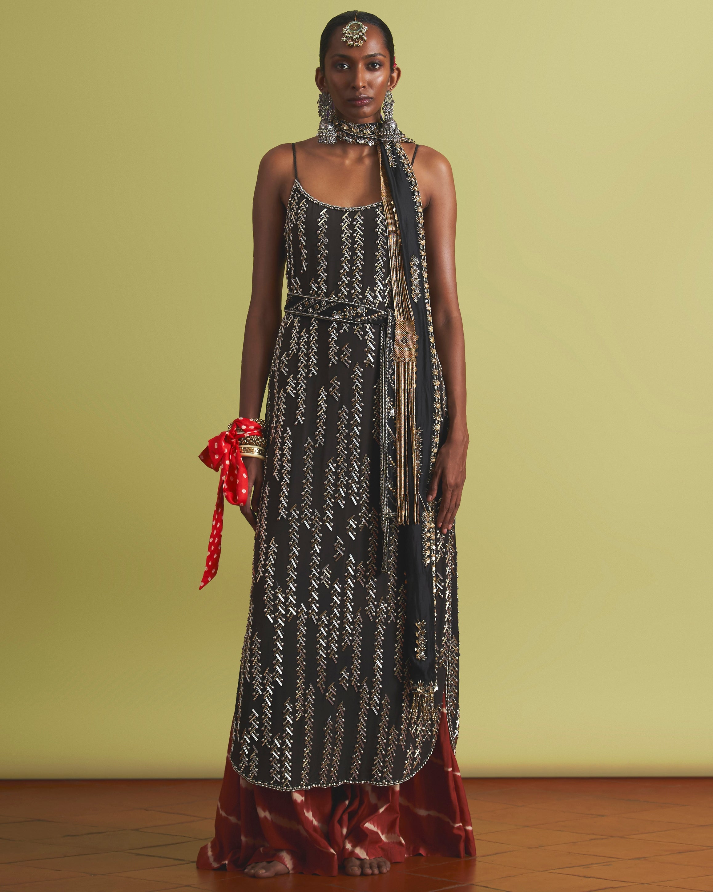 Kaira Gharara Jacket Set