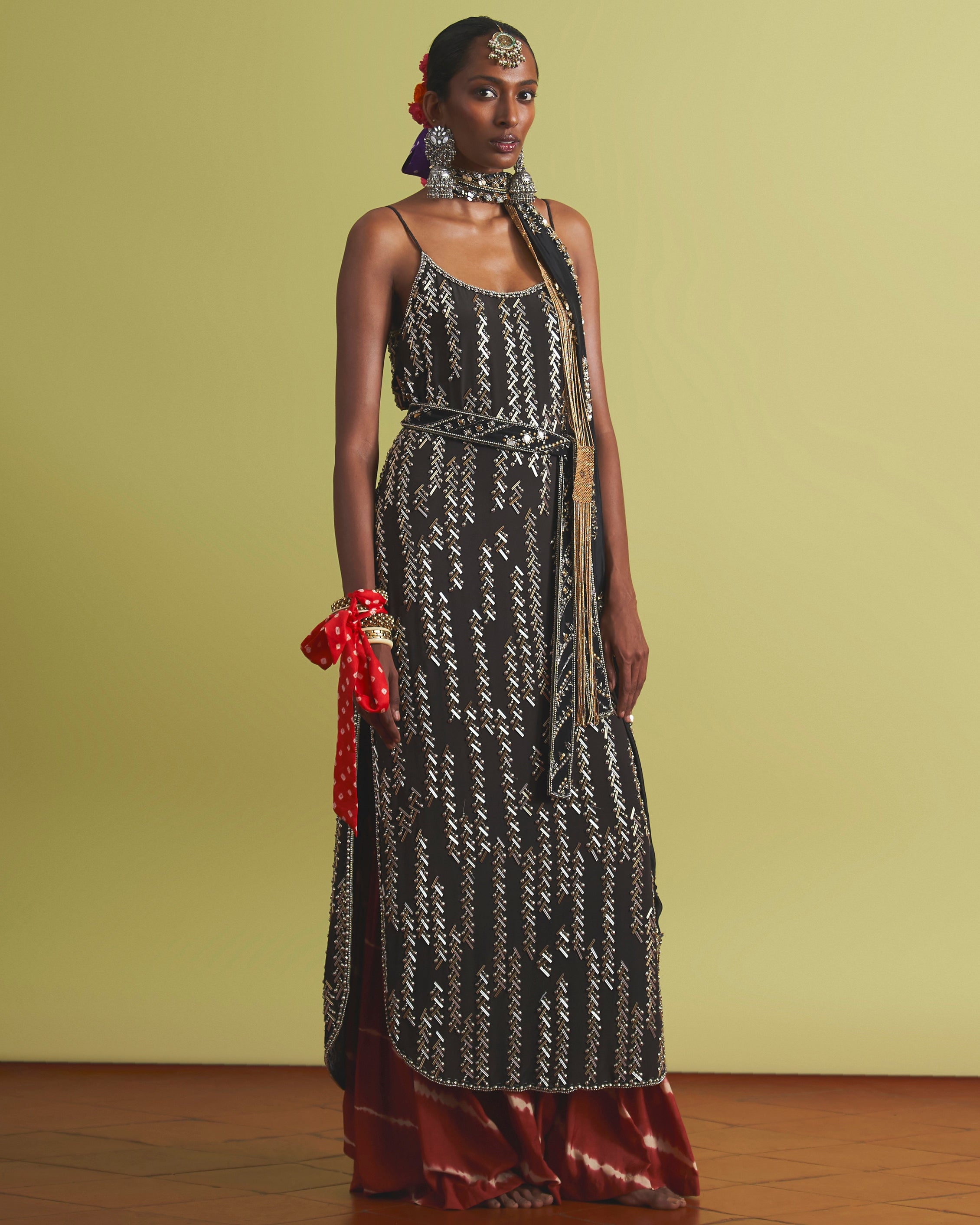 Kaira Gharara Jacket Set