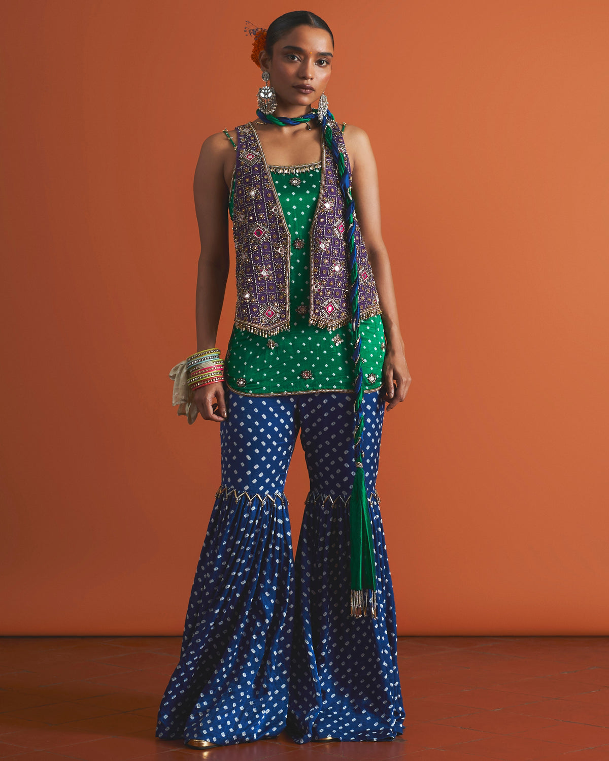 Mahira Gharara Jacket Set