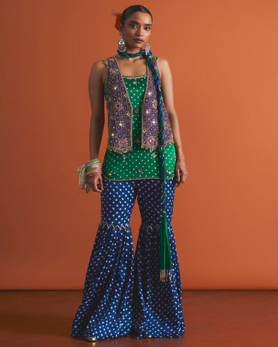 Mahira Gharara Jacket Set