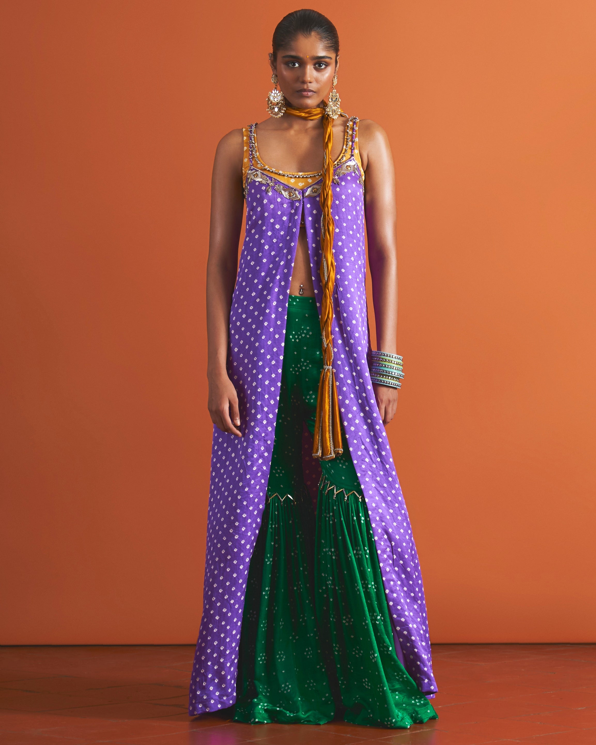 Saba Gharara Jacket Set