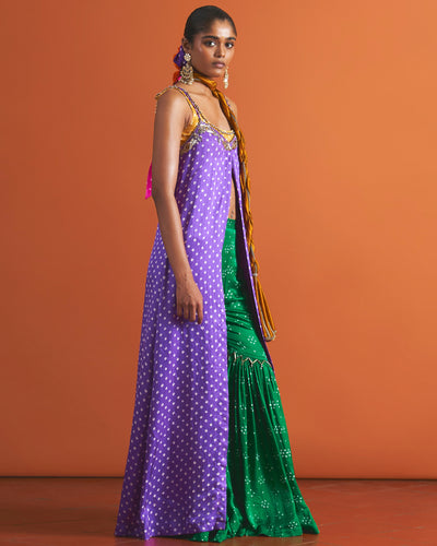 Saba Gharara Jacket Set