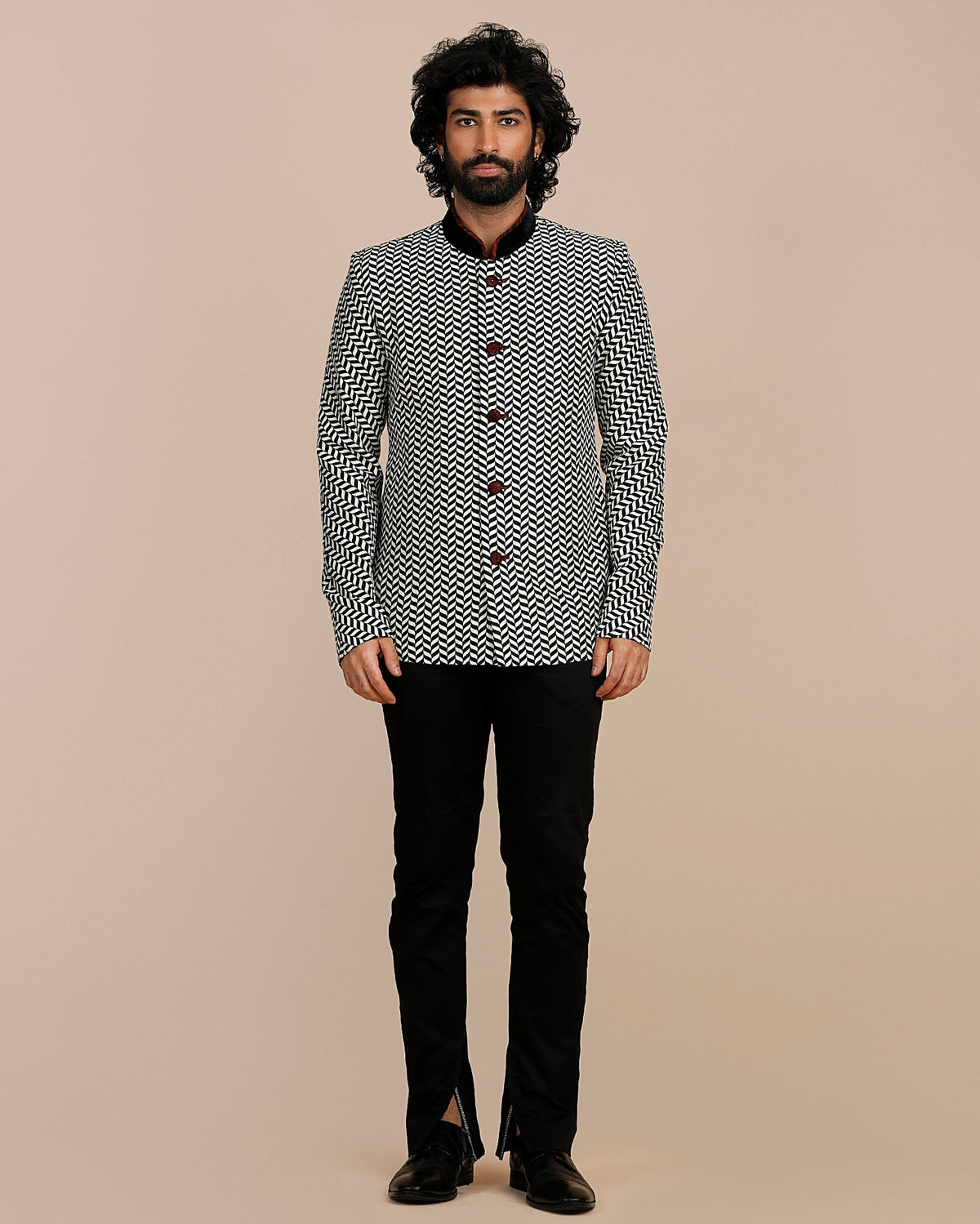 Signature Chevron Bandhgala