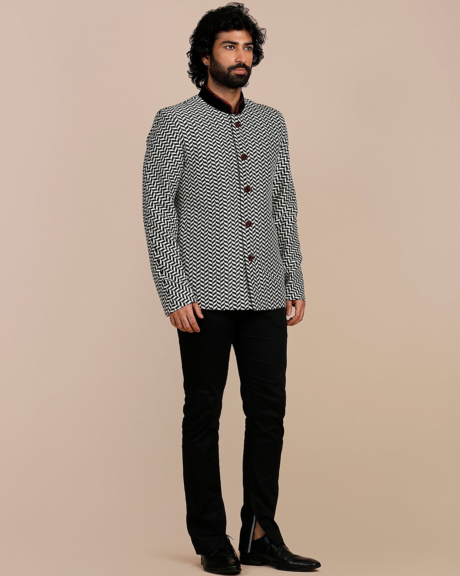 Signature Chevron Bandhgala