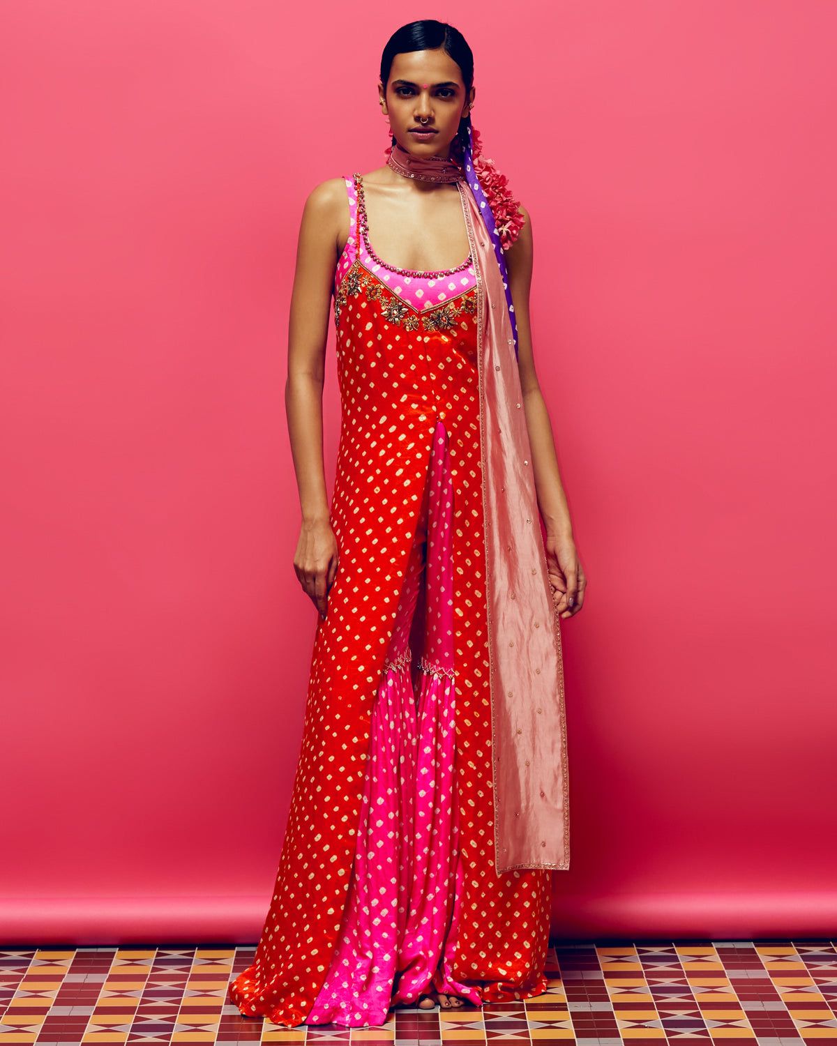 Ishani Gharara Jacket Set