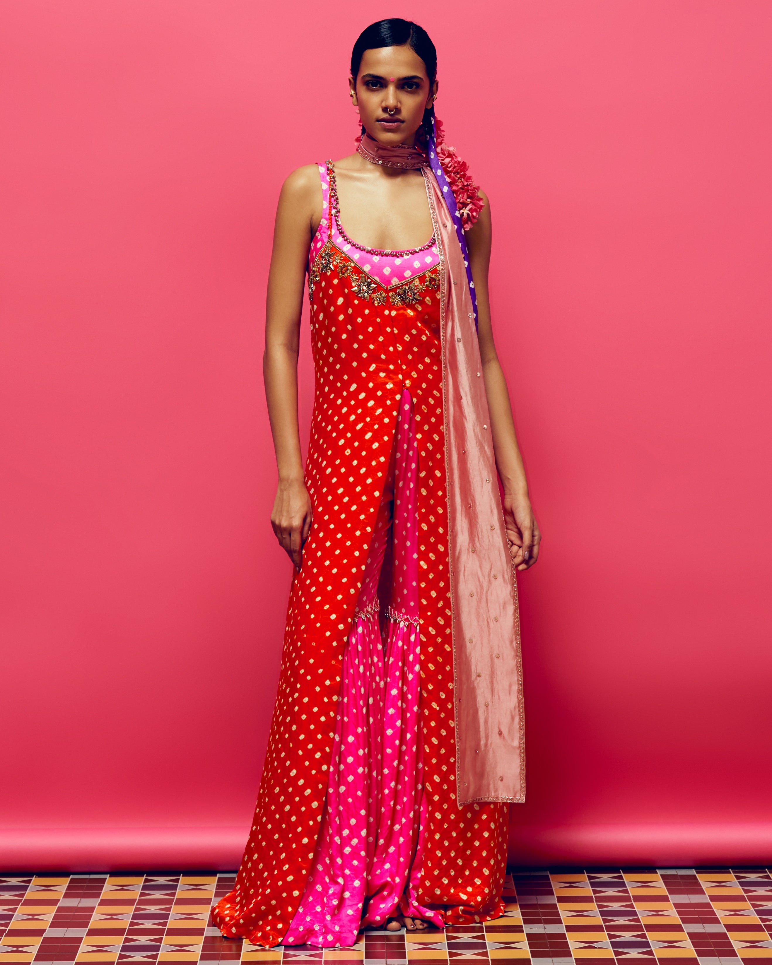 Ishani Gharara Jacket Set