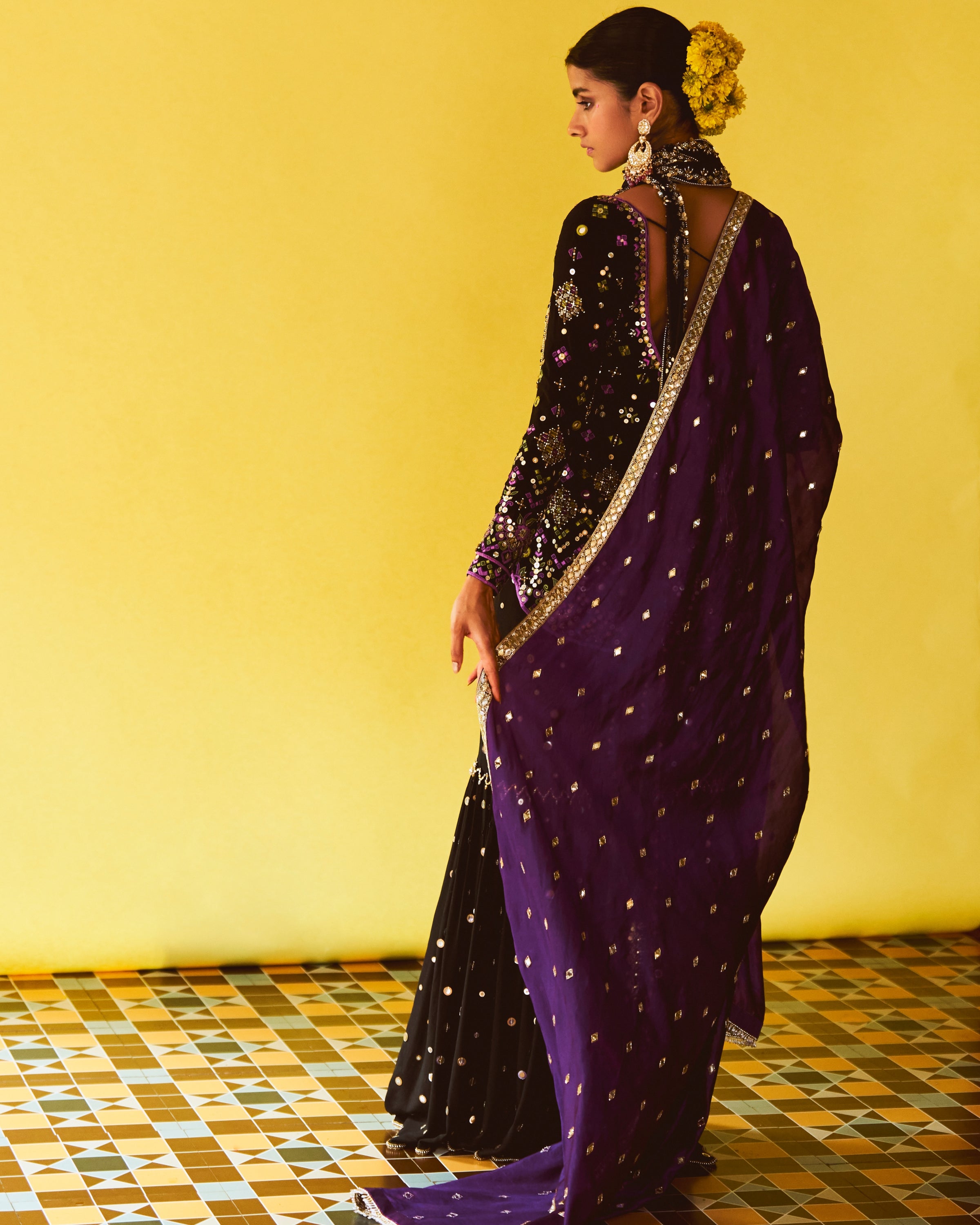 Misha Gharara Jacket Set