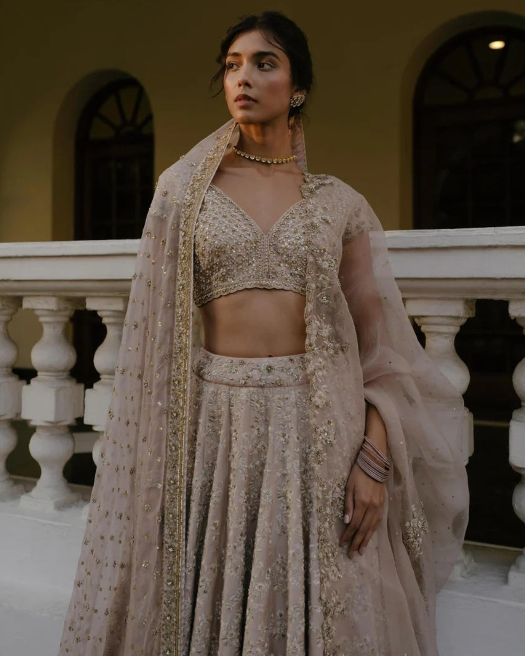 Resham & Dabka Work Lehenga