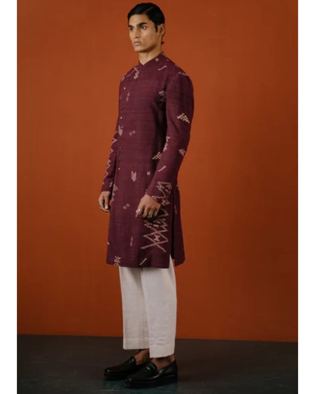 Oxblood Nirmalya Kurta Set | Sample Sale