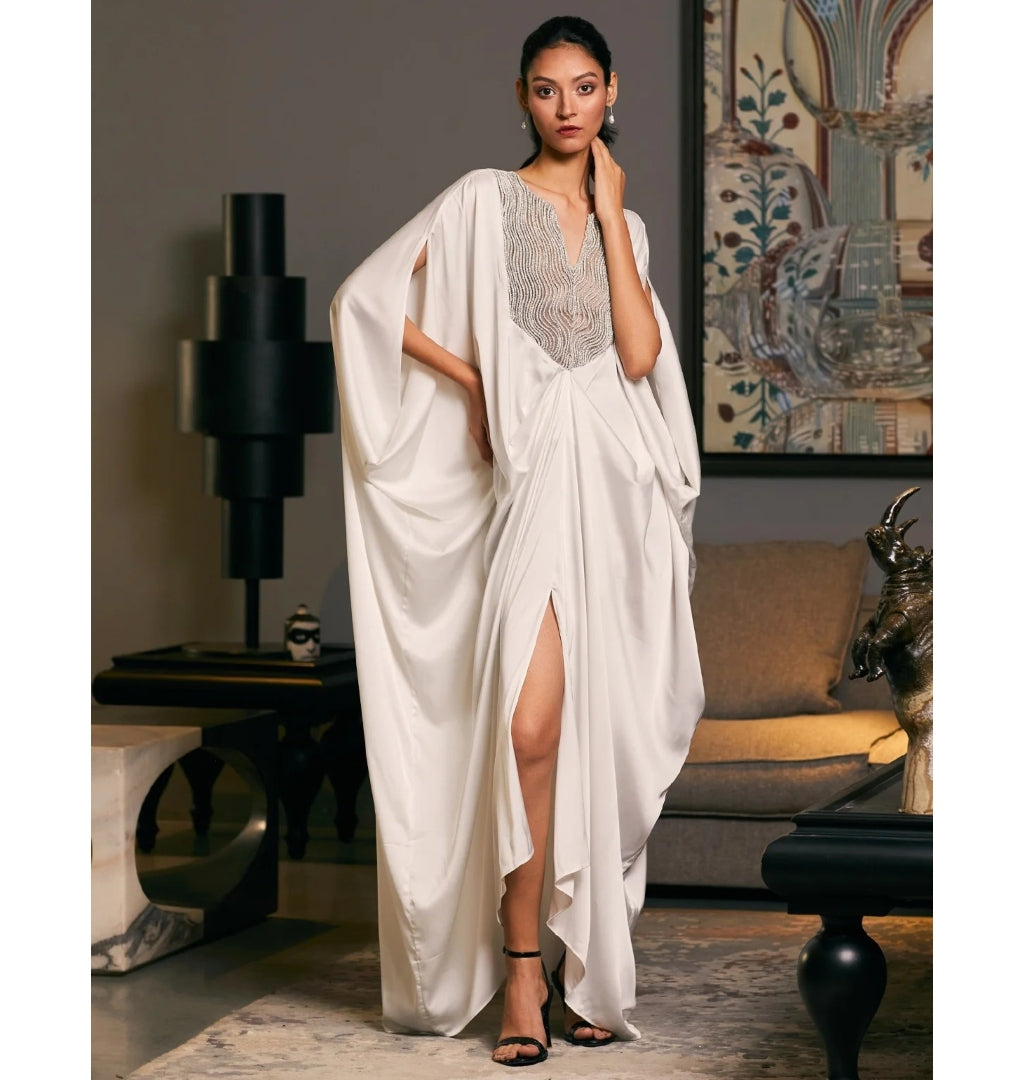 Goe White Rope Kaftan