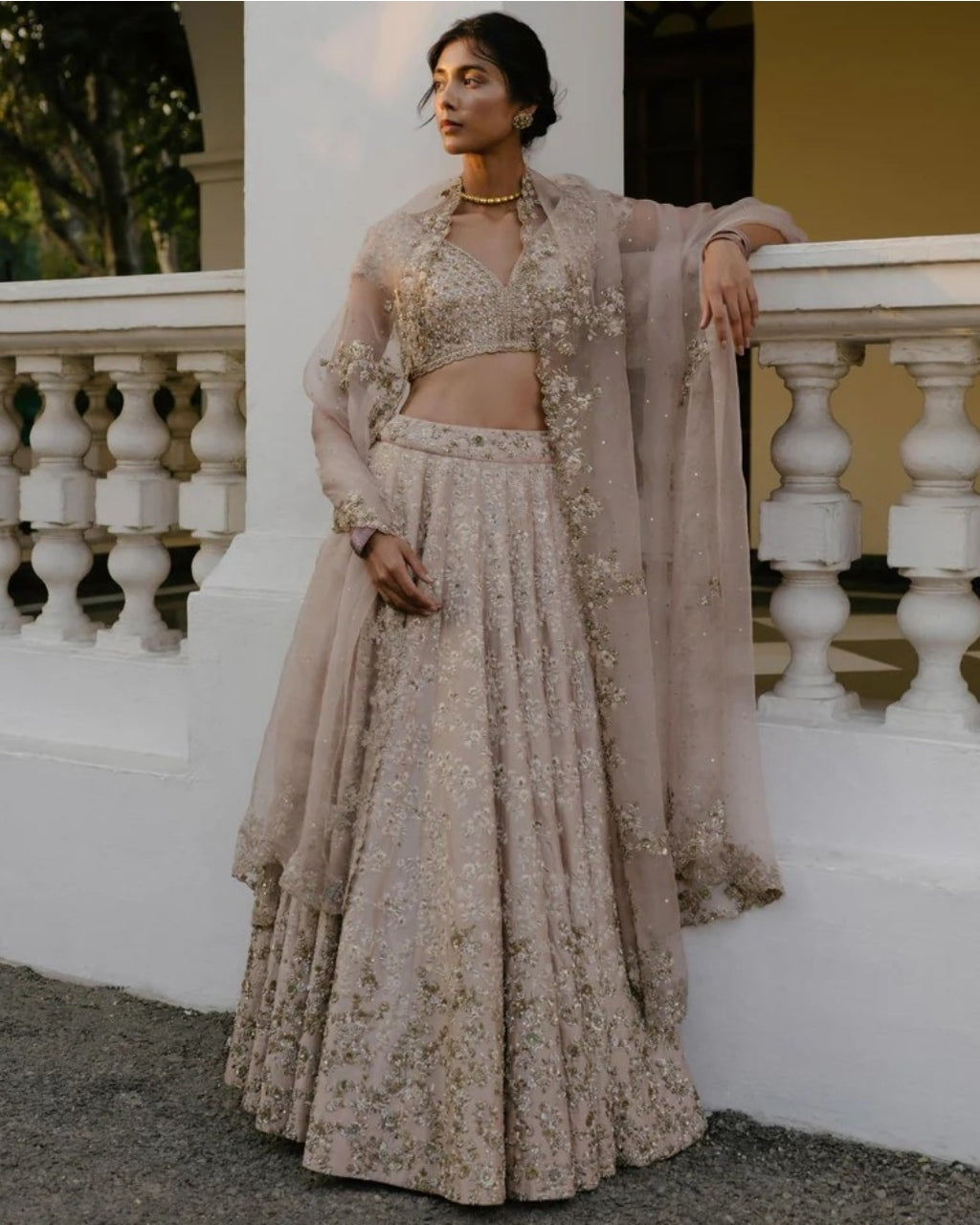 Resham & Dabka Work Lehenga