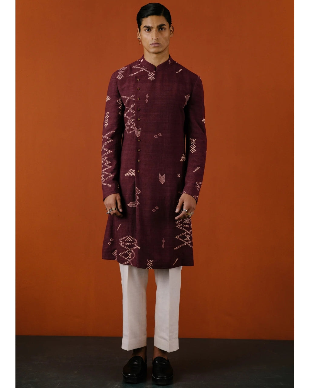 Oxblood Nirmalya Kurta Set | Sample Sale