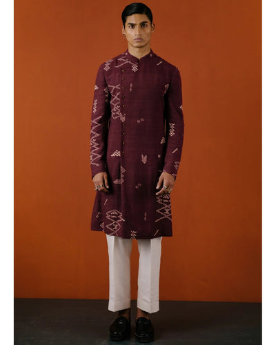Oxblood Nirmalya Kurta Set