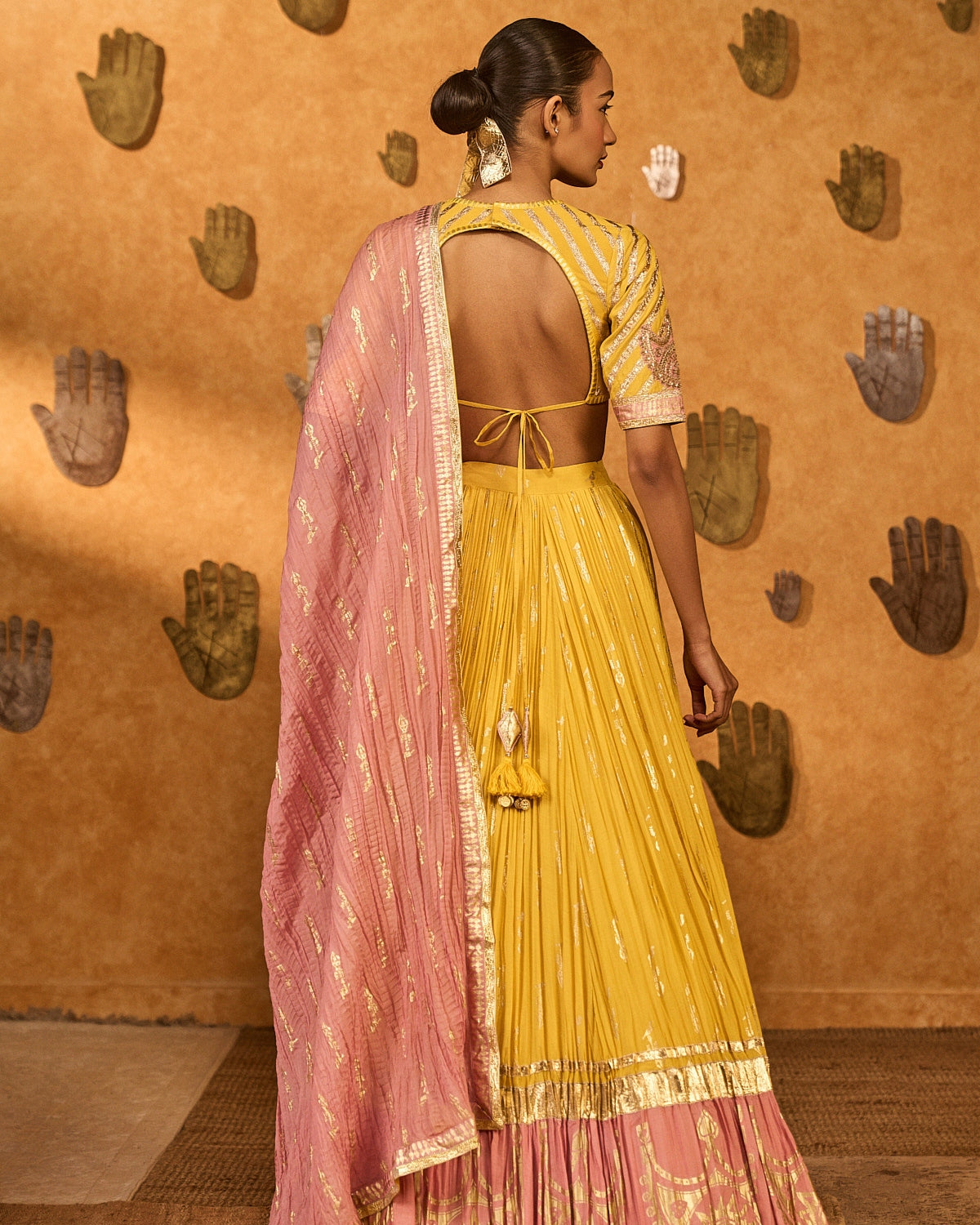 Spiced Ochre Lunar Lehenga Set