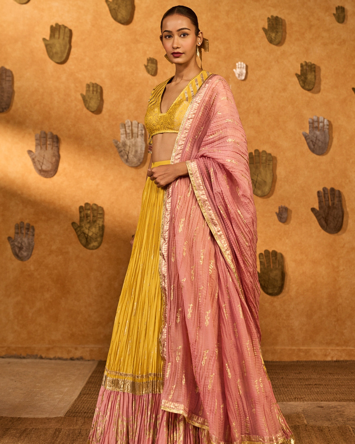 Spiced Ochre Lunar Lehenga Set