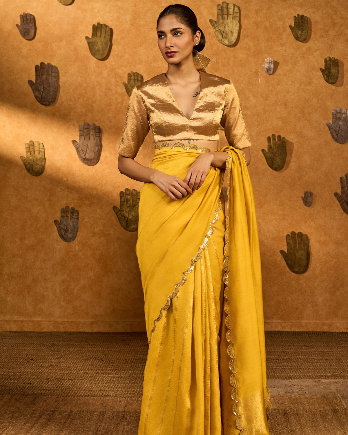 Yellow Bird Tales Sari