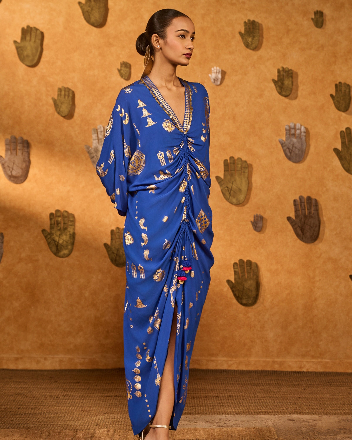 Blue Gilded Folkstone Kaftan