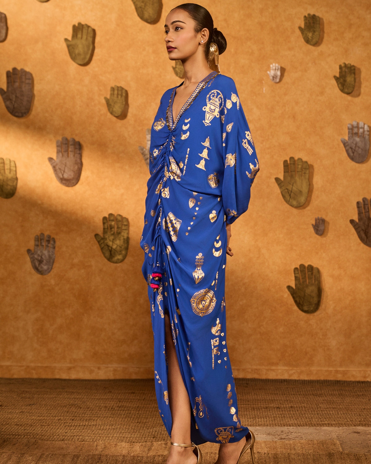 Blue Gilded Folkstone Kaftan