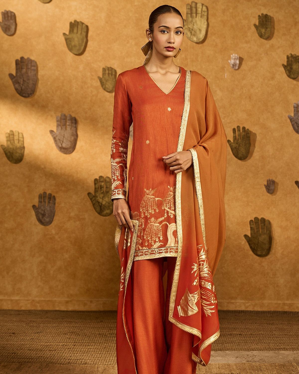 Rust Zen Kurta Set