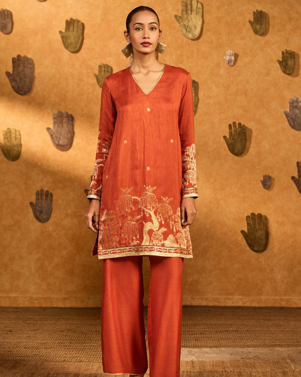 Rust Zen Kurta Set