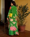 Green Floral Kurta Set by Paulmi & Harsh